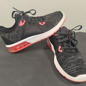 Black and Pink Women's Athletic Shoes